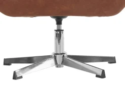 Hot Naomi | Cadeira de Acento em PU Cognac Poltrona