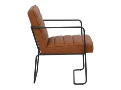 Panama | Poltrona em PU vintage conhaque*Loft24 Online