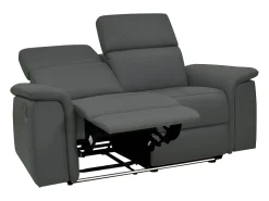 Pareli | Sofá de 3 lugares com função Manuel em tecido antracite^Loft24 Outlet