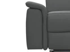 Pareli | sofá de 2 lugares com função de relaxamento elétrico em PU preto^Loft24 Sale