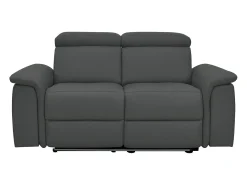 Pareli | sofá de 2 lugares com função de relaxamento elétrico em PU preto^Loft24 Sale
