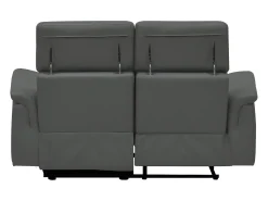 Pareli | sofá de 2 lugares com função de relaxamento elétrico em PU preto^Loft24 Sale