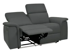 Pareli | sofá de 2 lugares com função de relaxamento elétrico em PU preto^Loft24 Sale