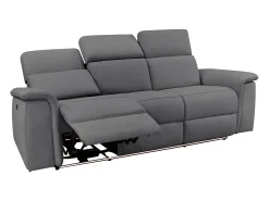 Pareli | Sofá de 3 lugares com função Manuel em PU castanho^Loft24 Sale