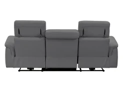 Pareli | Sofá de 3 lugares com função Manuel em PU castanho^Loft24 Sale