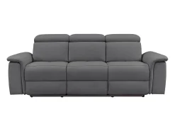 Pareli | Sofá de 3 lugares com função Manuel em PU castanho^Loft24 Sale