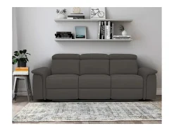 Pareli | Sofá de 3 lugares Direito Manuel Função Tecido Antracite^Loft24 New