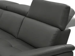 Loft24 Sofá*Pareli | Sofá de 3 lugares esquerdo elétrico Preto