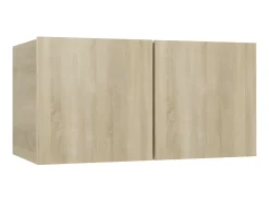 8pcs conjunto de móveis de TV derivados madeira carvalho sonoma PT370114* Outlet