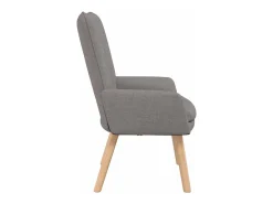Poltrona | Cadeira de Sala | Cadeira Relaxante Cinzento-acastanhado 63x67x94 cm tecido SHL296444^ Best