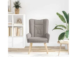Poltrona | Cadeira de Sala | Cadeira Relaxante Cinzento-acastanhado 63x67x94 cm tecido SHL296444^ Best