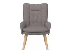 Poltrona | Cadeira de Sala | Cadeira Relaxante Cinzento-acastanhado 63x67x94 cm tecido SHL296444^ Best
