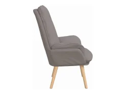 Poltrona | Cadeira de Sala | Cadeira Relaxante Cinzento-acastanhado 69x74x93 cm tecido SHL606697* Online