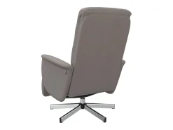 Poltrona | Cadeira Relax | Cadeira reclinável com apoio de pés tecido cinzento-acastanhado SHL991560^ Hot