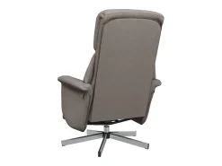 Poltrona | Cadeira Relax | Cadeira reclinável com apoio de pés tecido cinzento-acastanhado SHL929055* Outlet