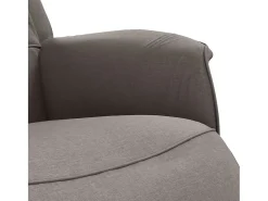 Poltrona | Cadeira Relax | Cadeira reclinável com apoio de pés tecido cinzento-acastanhado SHL929055* Outlet