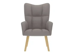 New Poltrona | Cadeira Relax tecido cinzento-acastanhado SHL427223 Poltrona