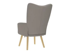 New Poltrona | Cadeira Relax tecido cinzento-acastanhado SHL427223 Poltrona