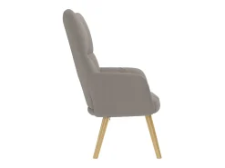 New Poltrona | Cadeira Relax tecido cinzento-acastanhado SHL427223 Poltrona