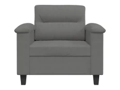 vidaxl Poltrona*Poltrona 60 cm tecido de microfibra -escuro Cinzento