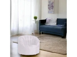 Poltrona Allos, Assento almofadado, Sofá individual de sala, Cadeira com braços, Fabricado em Itália, 80x80 h80 cm,*Talamo Italia Online
