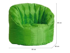 Poltrona Allos, Assento almofadado, Sofá individual de sala, Cadeira com braços, Fabricado em Itália, 80x80 h80 cm,*Talamo Italia Best