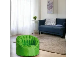 Poltrona Allos, Assento almofadado, Sofá individual de sala, Cadeira com braços, Fabricado em Itália, 80x80 h80 cm,*Talamo Italia Best