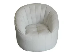 Hot Poltrona Amenso, Assento almofadado, Sofá individual de sala, Cadeira com braços, Fabricado em Itália, 80x80 h80 cm, Poltrona