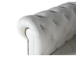 Poltrona Chester monoplace revestida em couro natural com acabamento*Giner y colomer Hot