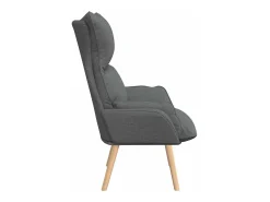 vidaxl Poltrona*poltrona Cinza Escuro 69 x 74 x 93 cm Tecido e Contraplacado Cinzento