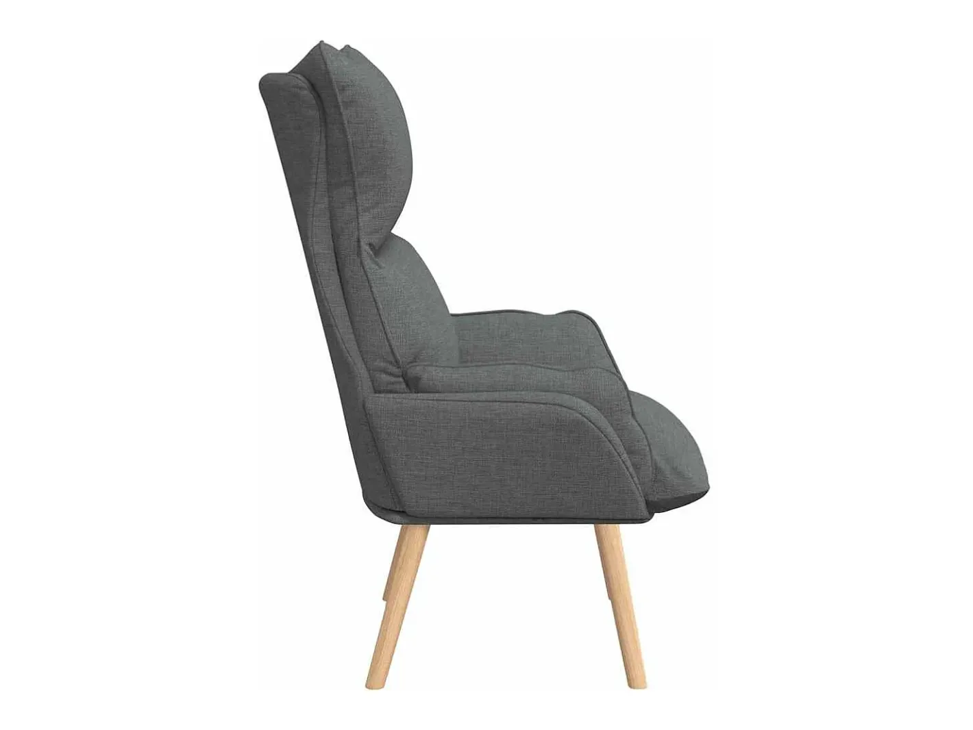 vidaxl Poltrona*poltrona Cinza Escuro 69 x 74 x 93 cm Tecido e Contraplacado Cinzento