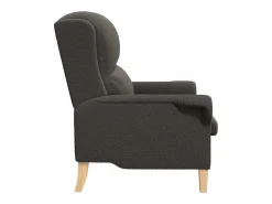 vidaxl Poltrona*poltrona escuro 76 x 94 x 102 cm Tecido Soft Sherpa Cinzento
