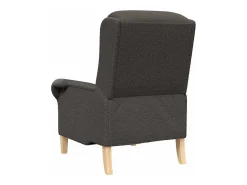 vidaxl Poltrona*poltrona escuro 76 x 94 x 102 cm Tecido Soft Sherpa Cinzento