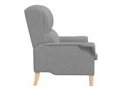 vidaxl Poltrona*poltrona Cinzento-claro 76 x 94 x 102 cm tecido Cinzento claro