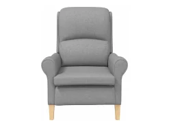 vidaxl Poltrona*poltrona Cinzento-claro 76 x 94 x 102 cm tecido Cinzento claro