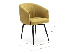 Sale Poltrona com estrutura metálica e pernas 60x60 h81 cm Poltrona