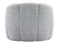 Best Poltrona concha em tecido de chenille cor cinza DELIPO Poltrona