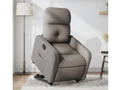 Clearance Poltrona Confortável | Poltrona reclinável elevatória elétrica cinza-acastanhado SHL355868 Poltrona
