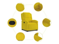 Sale Poltrona Confortável | Poltrona reclinável elevatória veludo SHL277039 Poltrona
