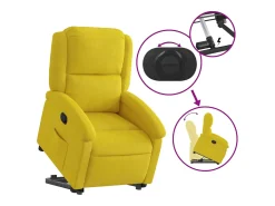 Sale Poltrona Confortável | Poltrona reclinável elevatória veludo SHL277039 Poltrona