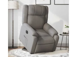 Poltrona Confortável | Poltrona reclinável elevatória elétrica cinza-acastanhado SHL471799* Hot