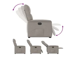 Clearance Poltrona Confortável | Poltrona reclinável elevatória elétrica cinza-acastanhado SHL864054 Poltrona