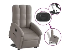 Poltrona Confortável | Poltrona reclinável elevatória elétrica cinza-acastanhado SHL756188* Online