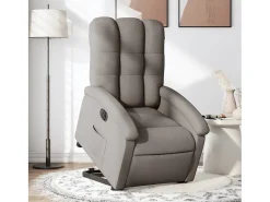 Poltrona Confortável | Poltrona reclinável elevatória elétrica cinza-acastanhado SHL756188* Online