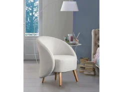 Discount Poltrona Dabdal, Poltrona lounge Design, 100% Fabricado na Itália, Poltrona relaxante em tecido acolchoado, 70x60h80 cm, Cinza Poltrona