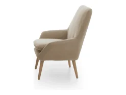 Best Poltrona Dabdall, poltrona design para sala, 100% Made in Italy, poltrona relaxante em tecido acolchoado, 80x70h95 cm, Poltrona