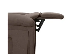 Outlet Poltrona de massagens elétrica reclinável tecido cinza-acast. Poltrona