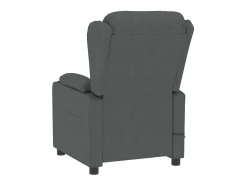 vidaxl Poltrona*Poltrona de massagens elétrica tecido cinza-escuro Cinzento