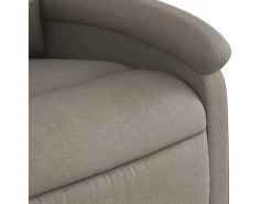 Poltrona de massagens reclinável tecido cinzento-acastanhado SHL886843^ Sale