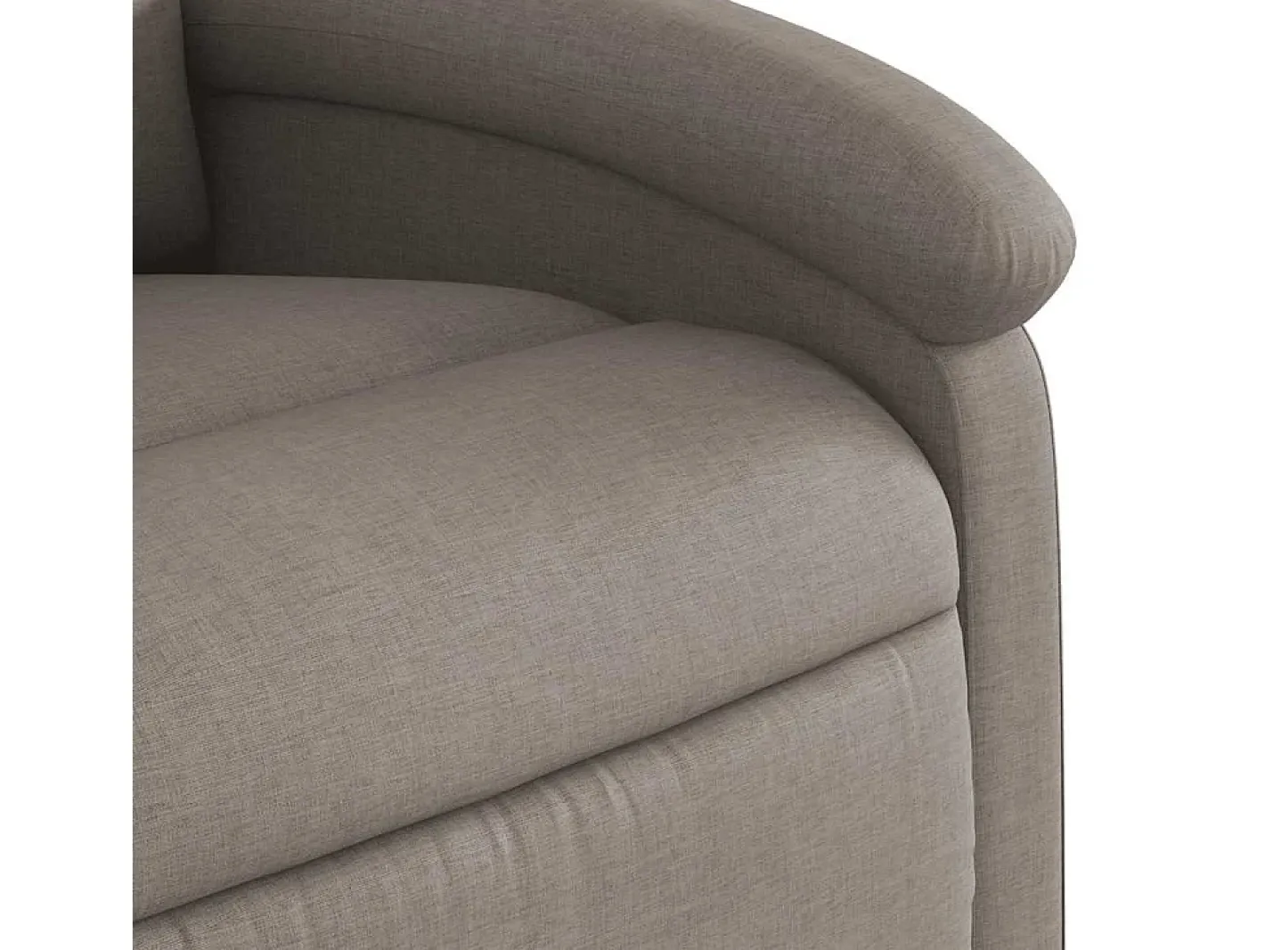 Poltrona de massagens reclinável tecido cinzento-acastanhado SHL886843^ Sale
